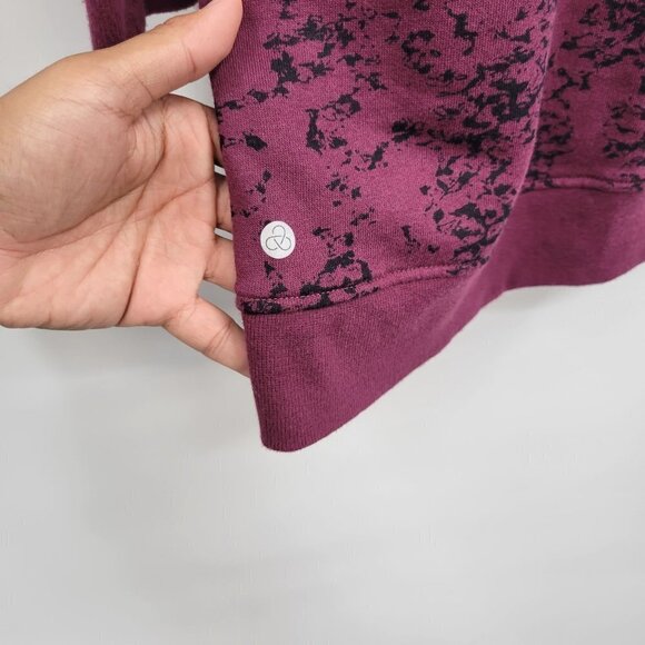 Zella French Terry Pocket Sweater Dress Marbled Print Long Sleeve Tunic XL Girls - Picture 9 of 13